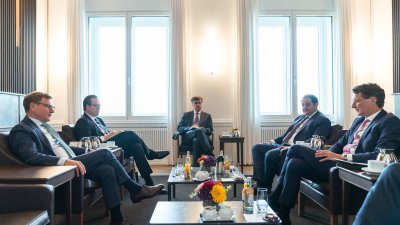 Ministerpräsident Hendrik Wüst empfängt Außenminister Dr. Johann Wadephul