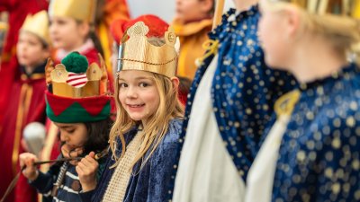 Ministerpräsident Hendrik Wüst empfängt Sternsinger