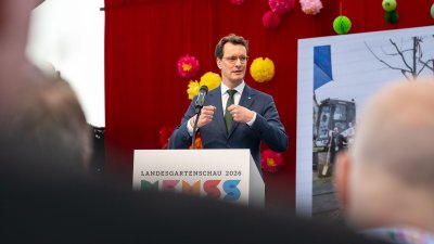 Ministerpräsident Wüst eröffnet Landesgartenschau Neuss