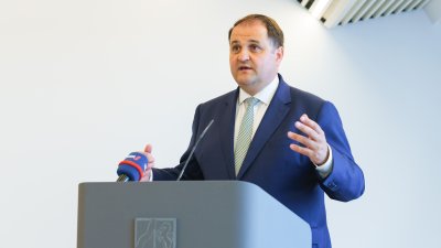 Pressekonferenzsituation