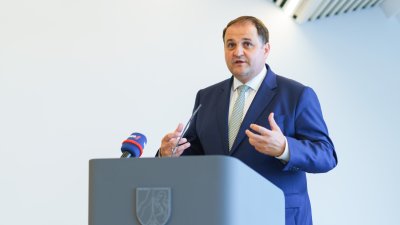 Pressekonferenzsituation