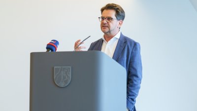 Pressekonferenzsituation