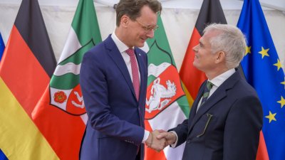 Ministerpräsident Hendrik Wüst empfängt Konsularisches Korps beim Sommerempfang in Warendorf