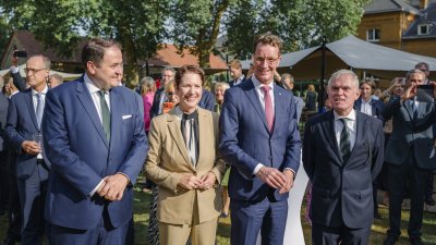 Ministerpräsident Hendrik Wüst empfängt Konsularisches Korps beim Sommerempfang in Warendorf