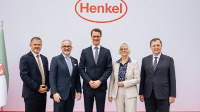 Ministerpräsident Wüst besucht gemeinsam mit dem Henkel-CEO Carsten Knobel das Henkel-Werk in Elmadağ bei Ankara