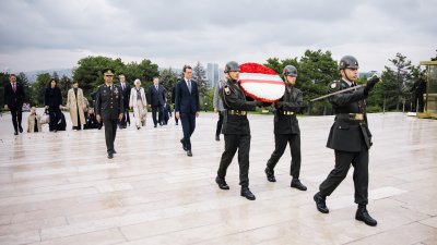 Kranzniederlegung am Atatürk-Mausoleum Anıtkabir
