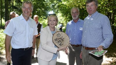Waldspaziergang mit Ministerpräsidentin Hannelore Kraft und Umweltminister Johannes Remmel