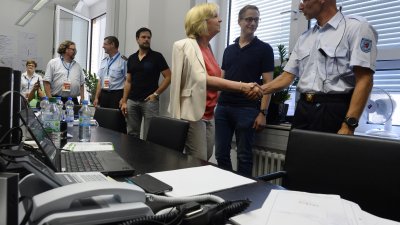 Besuch im Lagezentrum des NRW-Tags