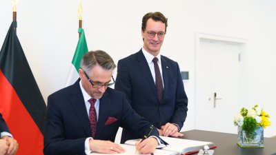 Ministerpräsident Hendrik Wüst empfängt den Botschafter der Republik Polen