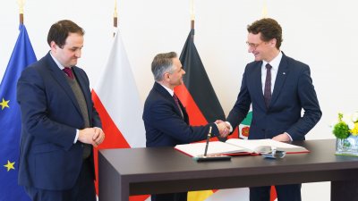 Ministerpräsident Hendrik Wüst empfängt den Botschafter der Republik Polen