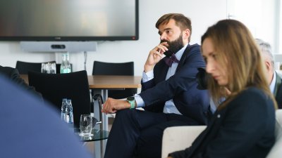 Ministerpräsident Hendrik Wüst empfängt den Marschall der polnischen Woiwodschaft Schlesien
