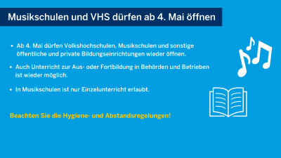 Neuregelungen ab 04.05.2020