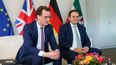 Ministerpräsident Wüst empfängt die Botschafterin des Vereinigten Königreichs Jill Gallard