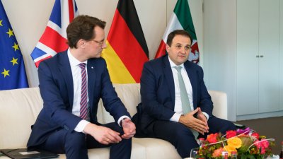 Ministerpräsident Wüst empfängt die Botschafterin des Vereinigten Königreichs Jill Gallard