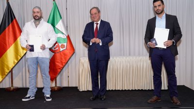 Vergabe der Rettungsmedaille des Landes Nordrhein-Westfalens