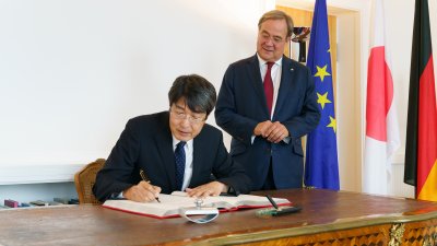 Ministerpräsident Armin Laschet empfängt den Generalkonsul von Japan in Nordrhein-Westfalen