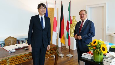 Ministerpräsident Armin Laschet empfängt den Generalkonsul von Japan in Nordrhein-Westfalen