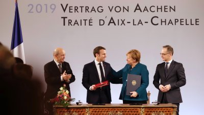 Neuer Deutsch-Französischer Freundschaftsvertrag in Aachen unterzeichnet