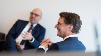 Ministerpräsident Wüst empfängt den Regierungschef des Fürstentums Liechtenstein zum Antrittsbesuch