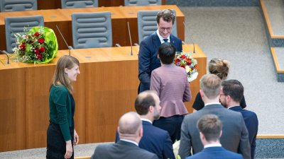 Wahl und Vereidigung von Ministerpräsident Hendrik Wüst
