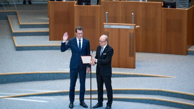 Wahl und Vereidigung von Ministerpräsident Hendrik Wüst