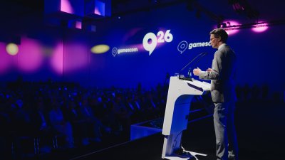 MP Wüst während seiner Rede