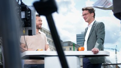 Ministerpräsident Hendrik Wüst besucht die FINALS in Düsseldorf