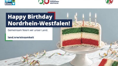 Postkarte zum Landesgeburtstag