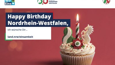 Postkarte zum Landesgeburtstag
