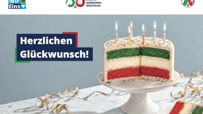Postkarte zum Landesgeburtstag