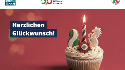 Postkarte zum Landesgeburtstag