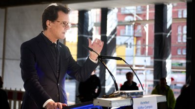 Richtfest des neuen Hüffer-Campus von Universität und Fachhochschule Münster