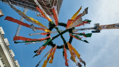 Richtfest des neuen Hüffer-Campus von Universität und Fachhochschule Münster