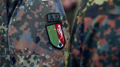 Ministerpräsident bei Aufstellungsappell für das Heimatschutzregiment 2