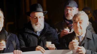 Ministerpräsident Wüst nimmt am Schweigegang zur Kölner Synagoge teil