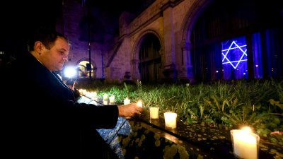 Ministerpräsident Wüst nimmt am Schweigegang zur Kölner Synagoge teil