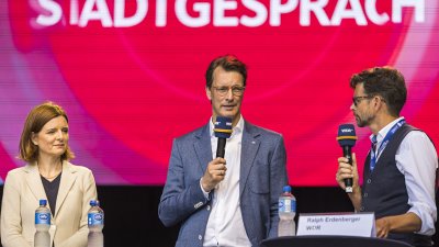 MP Wüst beim WDR Lokalzeit Stadtgespräch
