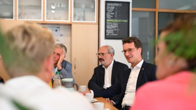 Von Weeze nach Xanten: Ministerpräsident Hendrik Wüst besucht den Niederrhein