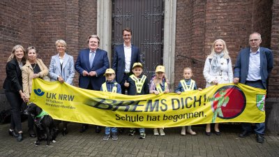 Teilnahme an Aktion der Landesverkehrswacht zum Schulbeginn in NRW