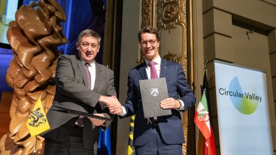Ministerpräsident Wüst und Flanderns Ministerpräsident Jambon vereinbaren Zusammenarbeit von Nordrhein-Westfalen und Flandern im Bereich der Kreislaufwirtschaft