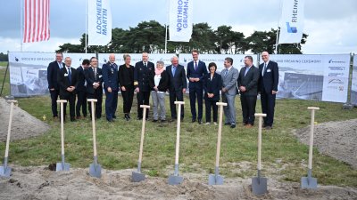Spatenstich für Rheinmetall-Werk in Weeze