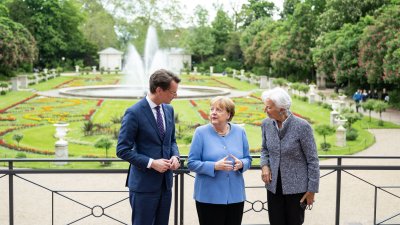 Ministerpräsident Hendrik Wüst verleiht den Staatspreis an Bundeskanzlerin a.D. Dr. Angela Merkel