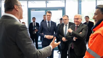 Bundespräsident Steinmeier und Ministerpräsident Wüst besuchen thyssenkrupp und Air Liquide