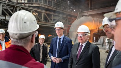 Bundespräsident Steinmeier und Ministerpräsident Wüst besuchen thyssenkrupp und Air Liquide