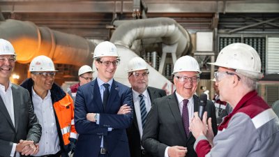 Bundespräsident Steinmeier und Ministerpräsident Wüst besuchen thyssenkrupp und Air Liquide