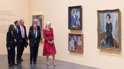 Ministerpräsident Armin Laschet begrüßt Kronprinzenpaar aus Norwegen zu Munch-Eröffnung im K20