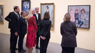 Ministerpräsident Armin Laschet begrüßt Kronprinzenpaar aus Norwegen zu Munch-Eröffnung im K20