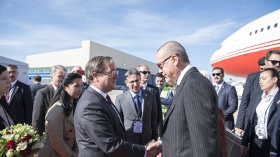 Ministerpräsident Armin Laschet trifft den Präsidenten der Republik Türkei, Recep Tayyip Erdoğan