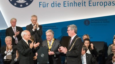 Internationaler Karlspreis an UN-Generalsekretär António Guterres