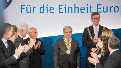 Internationaler Karlspreis an UN-Generalsekretär António Guterres